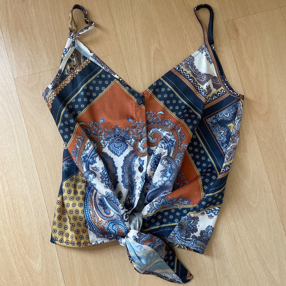 Satin Crop Top